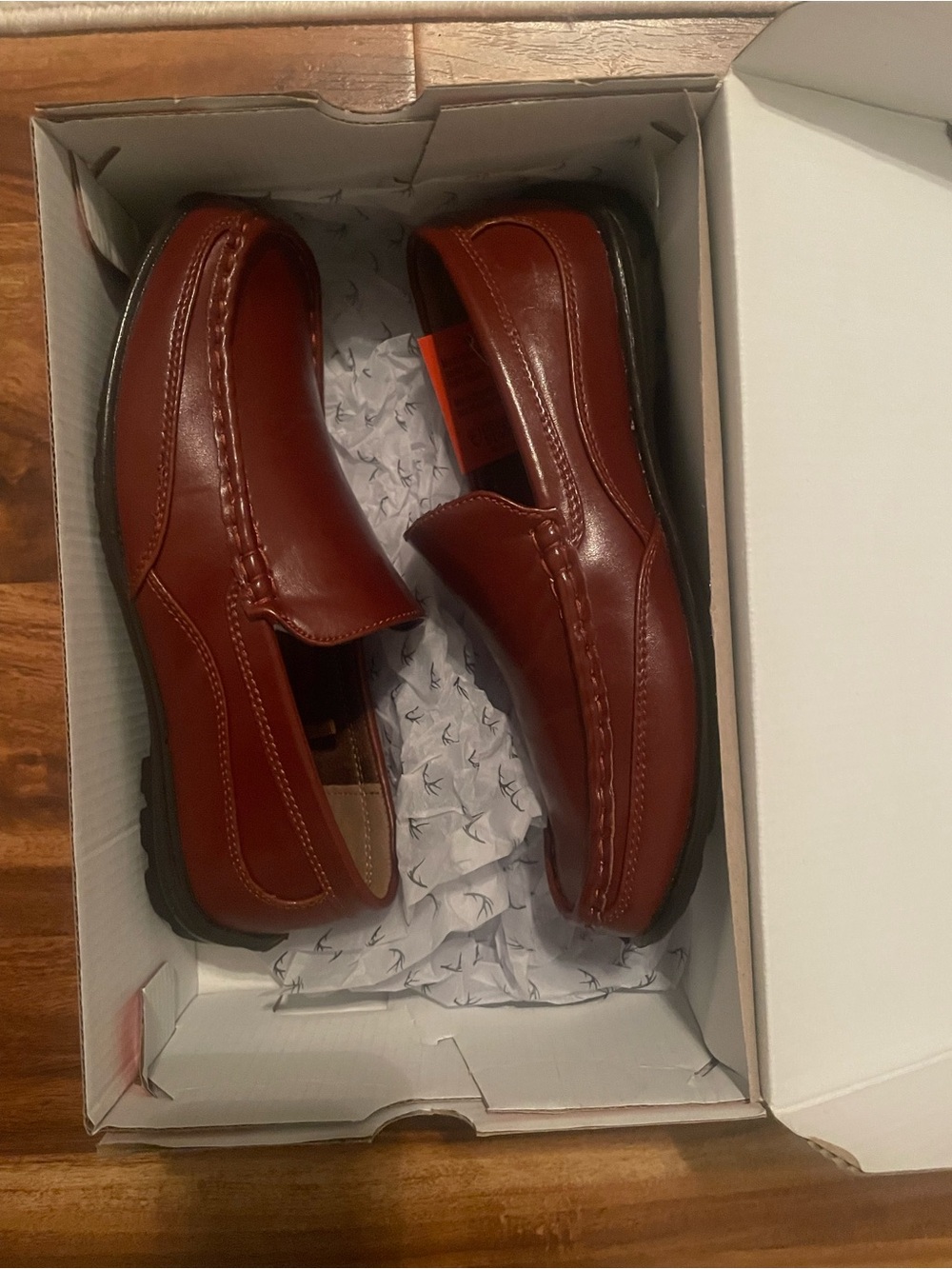 Deer Stags Men's Slip-On Loafers in Chestnut Brown